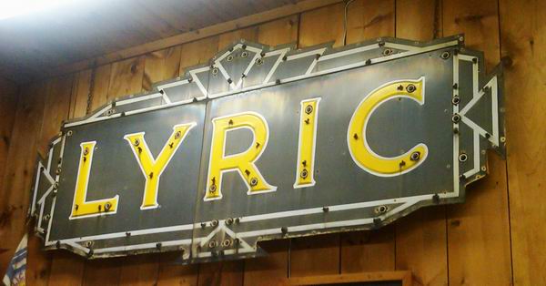 Lyric Theatre - Old Sign From Randy (newer photo)